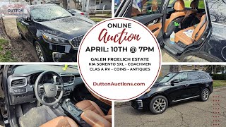 Galen Froelich Estate  APRIL 10th  7PM  2019 Kia Sorento SXL [upl. by Eimam]