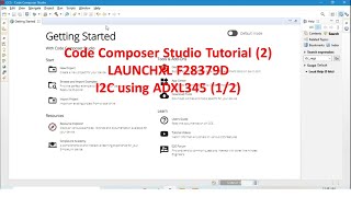 LaunchXL F28379D in Code Composer Studio CCSI2CADXL34512 [upl. by Foster]