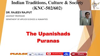 The Upanishads  Puranas  KNC502  KNC602  AKTU [upl. by Attenra]