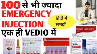 EMERGENCY INJECTION  Emergency Medicine  Emergency Injection List  Top Emergency injection [upl. by Renrew588]