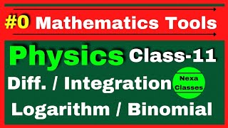 Mathematical Tools For Physics  Differentiation Integration  Class 11 Physics Mathematical Tool [upl. by Adams]