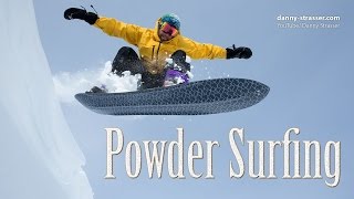 snowboarding without bindings  Powder Surfing [upl. by Amahs]