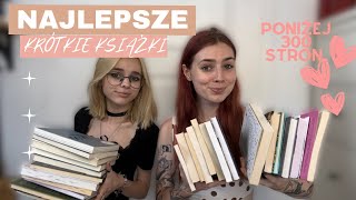 NAJLEPSZE KRÓTKIE KSIĄŻKI 📚❤️ Świetne książki do 300 stron 📖 [upl. by Othilie]