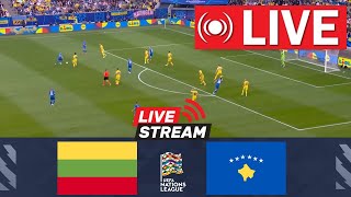 🔴LIVE Lithuania vs Kosovo  UEFA Nations League 202425  Match Live Today [upl. by Pretrice]