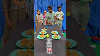 Ball roll ampEat samosa challenge game shorts [upl. by Anerual]