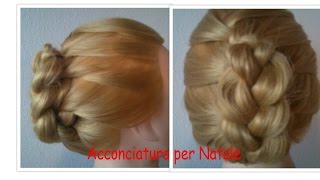 Come Fare Raccolto Treccia Francese  Tutorial acconciatura Elegante [upl. by Laitselec]