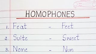 Homophones  50 Homophones [upl. by Kallick]