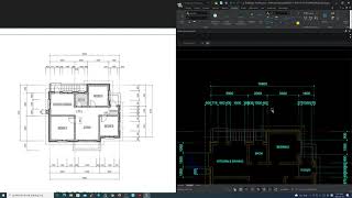 DraftSight  基礎 P003 C  平面図 VIEWPORT DIMENSION [upl. by Ahsuatan370]