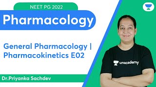 NEET PG 2022 General Pharmacology  Pharmacokinetics E01  Lets crack NEET PG  DrPriyanka [upl. by Best353]