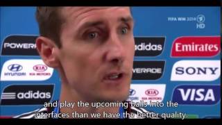 Miroslav Klose after winning World Cup 2014 in Brazil English Sub [upl. by Negaet295]