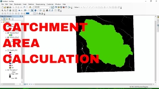 Catchment area Calculation using arcgis 104  watershed delineation [upl. by Acimot]