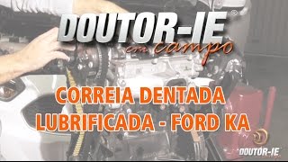 Ford Ka 3 Cilindros Detalhes da correia dentada lubrificada  DoutorIE em Campo ep095 [upl. by Ahsiruam]