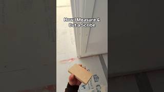 How I measure and cut a scribe on skirting howto [upl. by Riamo917]