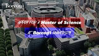 Ready for a Master of Science at Bocconi University [upl. by Adnik257]