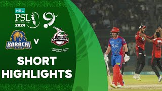 Shorts Highlights  Karachi Kings vs Lahore Qalandars  Match 26  HBL PSL 9  M1Z2U [upl. by Nyad]