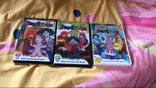 Unboxing and Review 3 Doodlebops DVDs 🩷💙🧡🎶🎵🎤🎹🎸🥁🦃🥦🛢️🦖📚❔🐶⛹️‍♀️⛹️‍♀️🔈🔍🛢️ [upl. by Alleoj523]