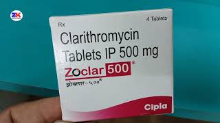 Zoclar 500 Tablet  Clarithromycin Tablets  Zoclar Tablet  Zoclar Tablet Uses Benefits Dosage [upl. by Meeka]