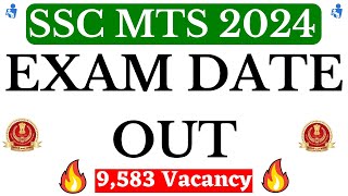 SSC MTS 2024 Exam Date Out  48 Days Only Left  Total No Of Application For SSC MTS 2024 [upl. by Ellatsyrc974]