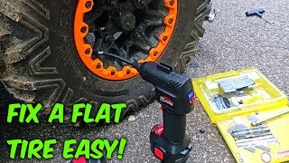 How to Fix a Flat Tire EASY [upl. by Hurwit]