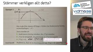 Matematik 3 Andraderivatan och grafen Begreppen konkav konvex och inflektionspunkt [upl. by Ycul]