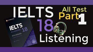 Cambridge 18 All Listening Test Part 1। All Part 1 Listening Practice ieltspreparation [upl. by Anelaj]