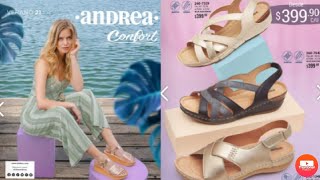 catalogo Andrea CONFORT VERANO 2021 zapatos Andrea 2021 [upl. by Finbar]