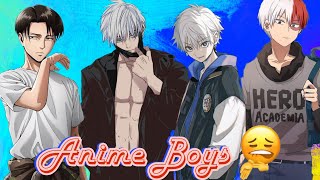 Handsome Anime Boys 『Edit』🥵  make it jump and sweat [upl. by Danieu605]