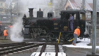 Mit Dampf durch den Jura  Ein Schweizer Wintermärchen [upl. by Nnep138]