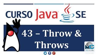 Tutorial Java SE  43 throw y throws [upl. by Telfore]