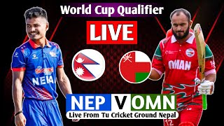 NEPAL VS OMAN T20I ASIAN REGIONAL FINAL QUALIFIER 2023 LIVE MATCH  NEP VS OMN LIVE [upl. by Damicke]