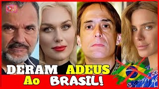 45 FAMOSOS QUE DEIXARAM O BRASIL E SE MUDARAM PARA O EXTERIOR atoresbrasileiros [upl. by Anaeco692]