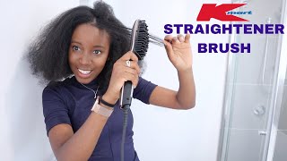 Trying a 20 Hair Straightener Brush on Type 4C4B Natural Hair  Results amp Review [upl. by Isaiah141]