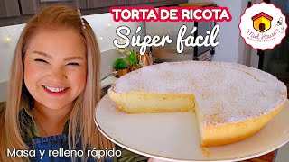 TARTA DE RICOTA receta fácil de masa y el relleno DELICIOSA [upl. by Arimihc]