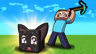 Baby Cartoon Cat Transformed into a LUCKY BLOCK Minecraft [upl. by Eedahs]