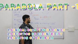 GENERAL CONIC EQUATION OF PARABOLA CLASS 11TH  JEE MAINS AND CBSE BOARDS BEST LECTURE [upl. by Weslee]