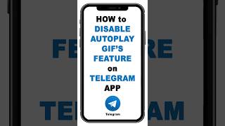 how to disable autoplay gifs Feature on telegram [upl. by Odicalp]