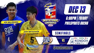 CRISS CROSS vs KONDOHGUMI  Full Match  Semifinals  2024 Spikers Turf Invitational Conference [upl. by Llennoc380]