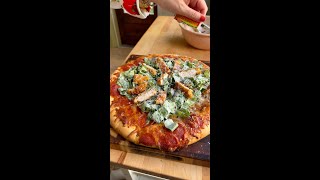 Crispy Chicken Cutlet Caesar Pizza [upl. by Sirapal833]