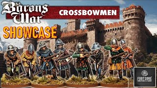 Crossbowmen  Barons War Showcase  Footsore Miniatures [upl. by Groves]