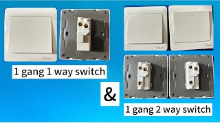 1 Gang 1 Way Switch နှင့် 1 Gang 2 Way Switch တို့ရဲ့အလုပ်လုပ်ပုံကဘာကွာတာလဲ။ [upl. by Hardie]