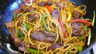 BETTER THAN TAKEOUT  Cantonese Beef Chow Mein [upl. by Onidranreb]