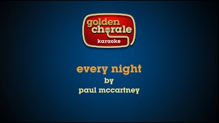 paul mccartney  every night karaoke [upl. by Natalie]