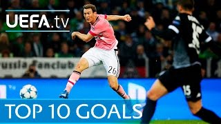 UEFA Champions League 201516  Top ten goals [upl. by Jonette]