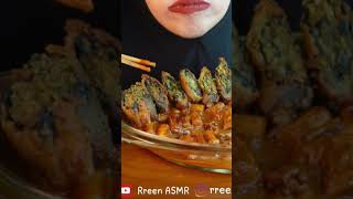 Tteobokkiampkimmarisalmonkimbab mukbang asmr food eatingsounds shorts tteokbokki salmon [upl. by Leinehtan]