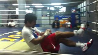 Manny Pacquiao situps from hell HD [upl. by Kilar]