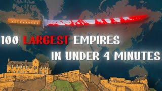 100 Largest Empires in Under 4 Minutes [upl. by Roath]