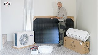 Installer un climatiseur réversible hybride solaire et électrique  Bricolage avec Robert [upl. by Enimisaj]