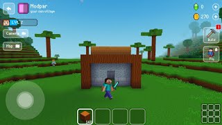 BLOCK CRAFT 3D  How To Build Stone Hut Tutorial Easy [upl. by Cinemod]