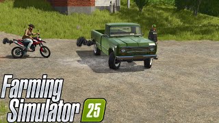 I START A FAMILY FARM FROM SCRATCH   FARMING SIMULATOR 25 [upl. by Alleuqahs]