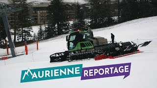 Maurienne Reportage  307 Première dameuse 100 électrique de France [upl. by Ellora958]